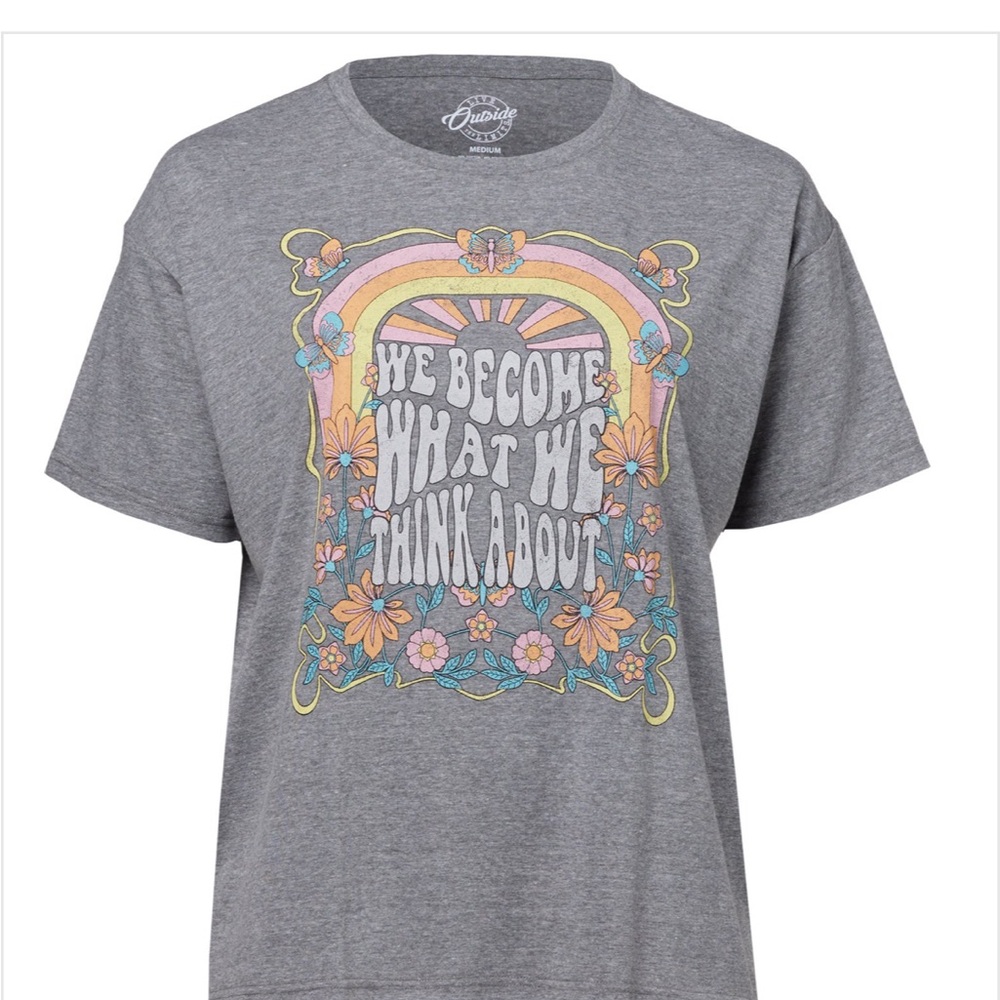 Junk Food Clothing Women's Gray Graphic Tee